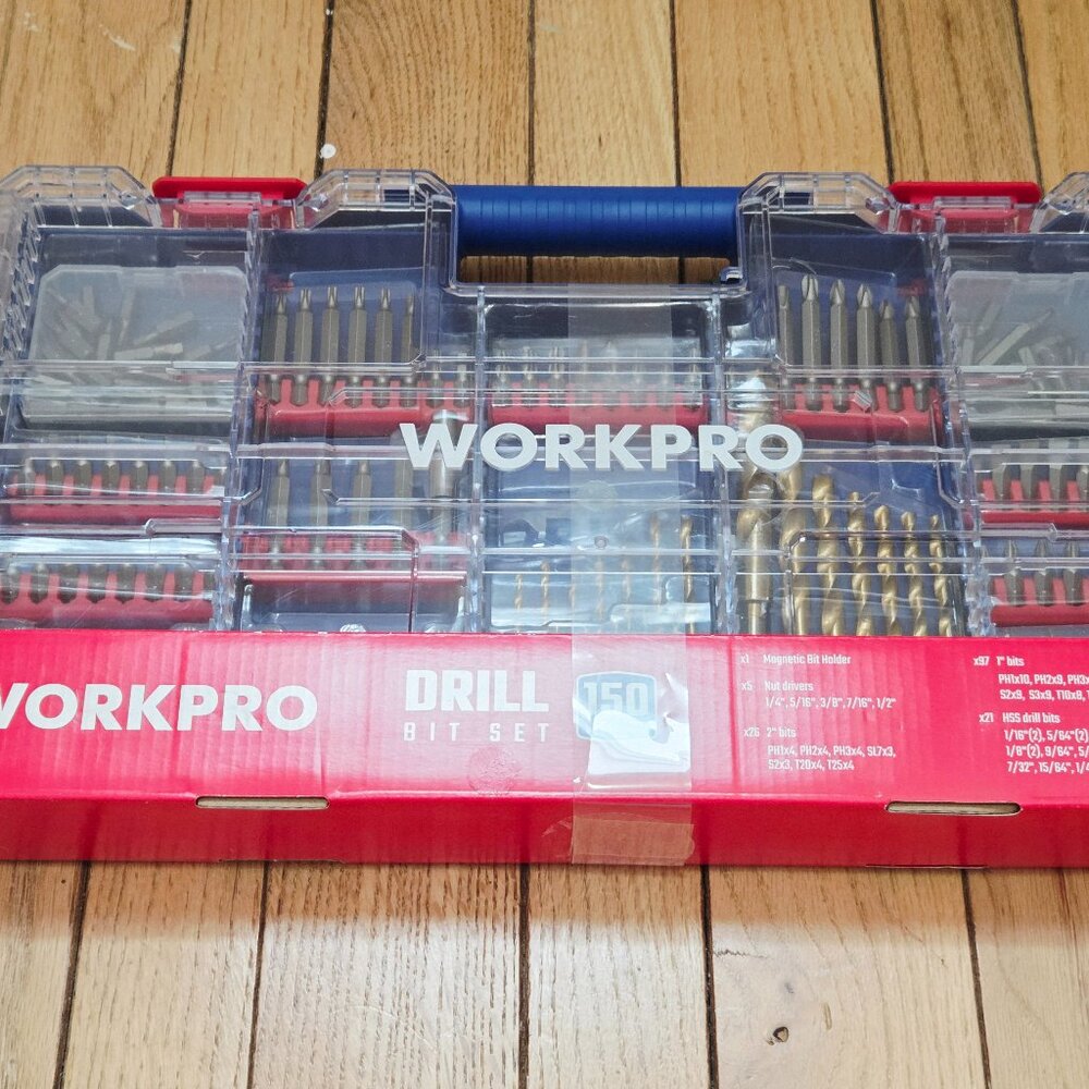 NEW Workpro Drill Bit Set